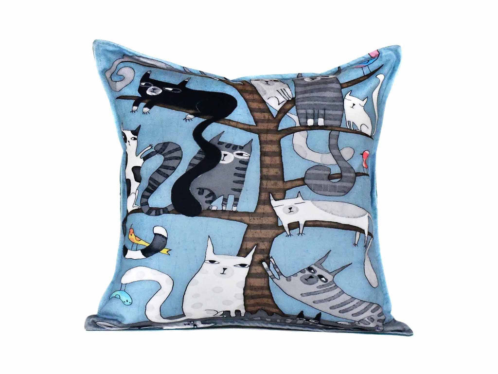 Cat Cushion Cover Design 2 Textile Sydney Grand Bazaar 