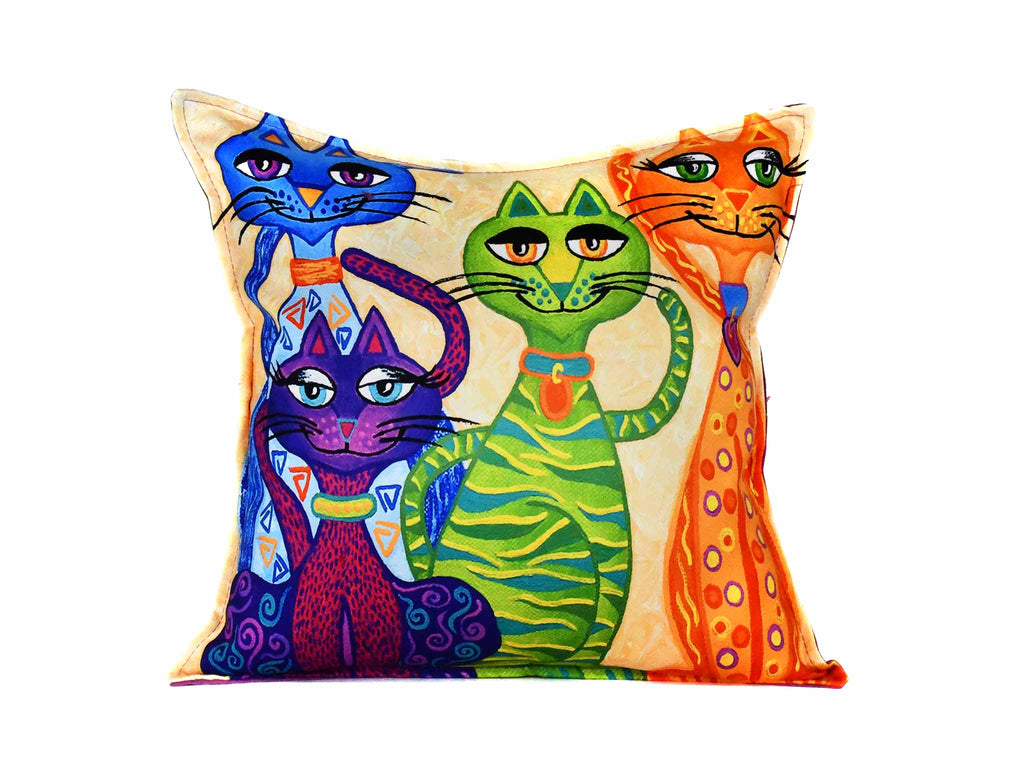 Cat Cushion Cover Design 22 Textile Sydney Grand Bazaar 