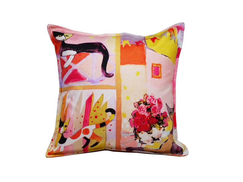 Cat Cushion Cover Design 27 Textile Sydney Grand Bazaar 