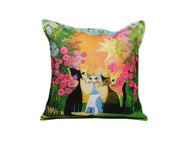 Cat Cushion Cover Design 6 Textile Sydney Grand Bazaar 