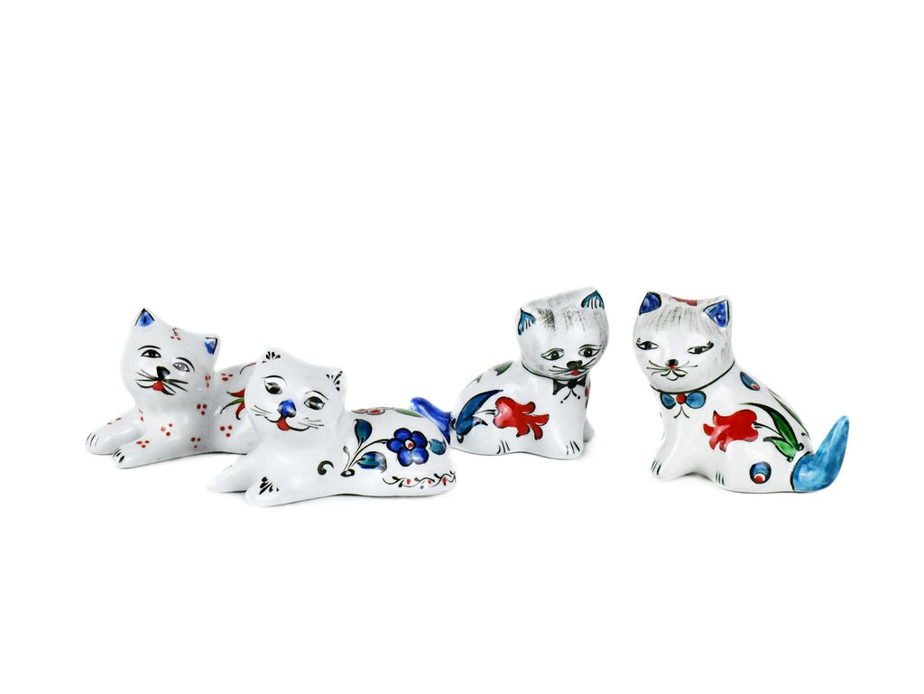 Ceramic Cat Small Trinkets Iznik Set Of 4 Ceramic Sydney Grand Bazaar 
