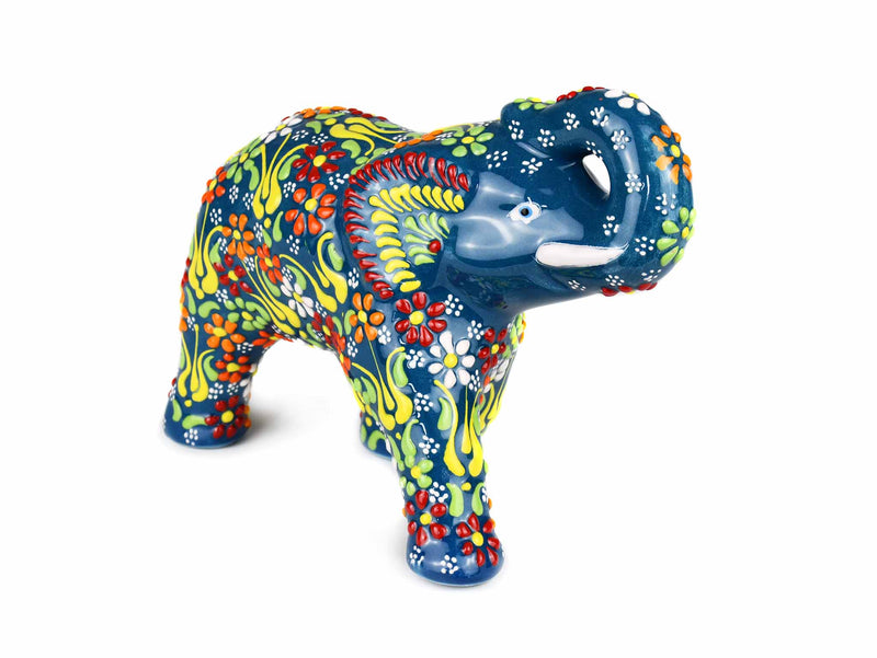 Ceramic Decorative Elephant Medium Green Design 2 Ceramic Sydney Grand Bazaar 