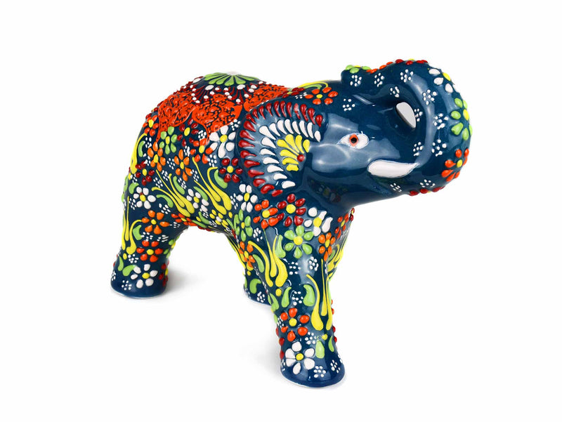 Ceramic Decorative Elephant Medium Green Design 3 Ceramic Sydney Grand Bazaar 