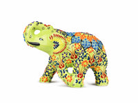 Ceramic Decorative Elephant Medium Light Green Design 1 Ceramic Sydney Grand Bazaar 