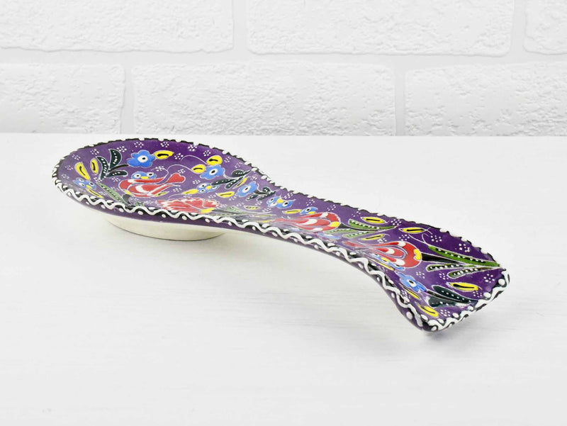 Ceramic Spoon Holders Flower Collection Purple Ceramic Sydney Grand Bazaar 