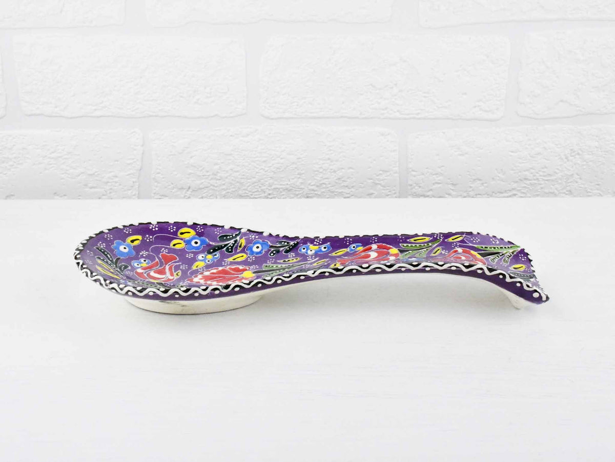 Ceramic Spoon Holders Flower Collection Purple Ceramic Sydney Grand Bazaar 