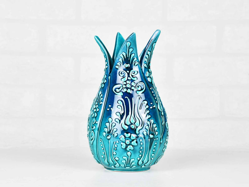 Ceramic Tulip Vase Firuze Turquoise Green Large Ceramic Sydney Grand Bazaar 