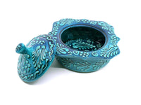 Ceramic Sugar Bowl Square Firuze Collection