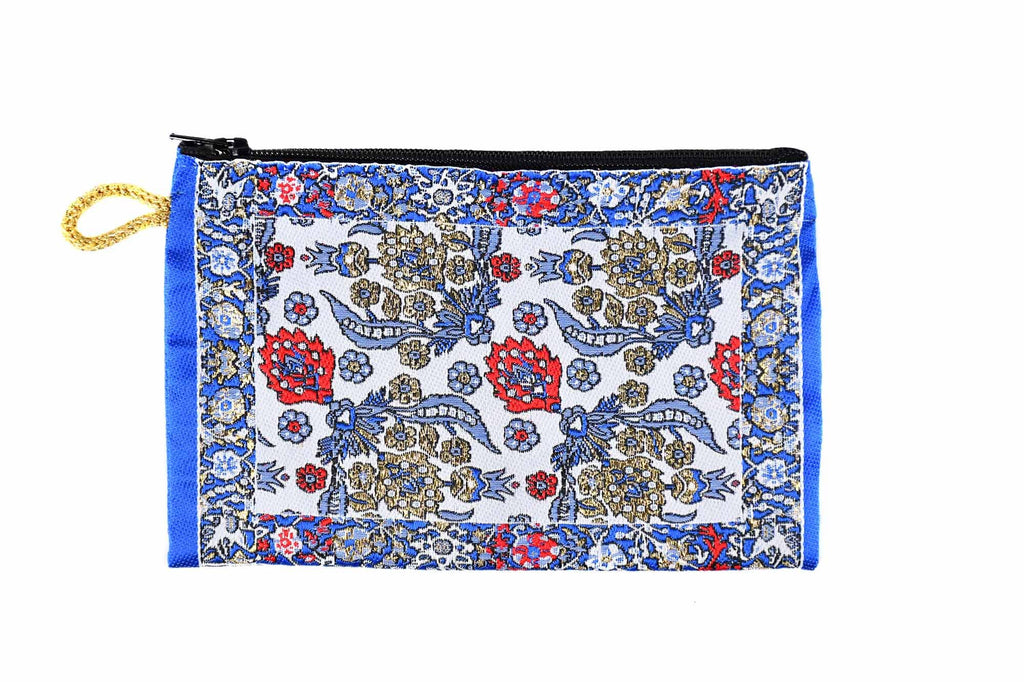 Coin Pouch Carpet Pattern Blue Red Textile Sydney Grand Bazaar 