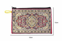 Coin Pouch Carpet Pattern Gold Burgundy Textile Sydney Grand Bazaar 