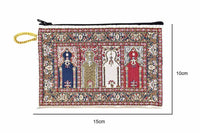 Coin Pouch Carpet Pattern Red Multicoloured Textile Sydney Grand Bazaar 