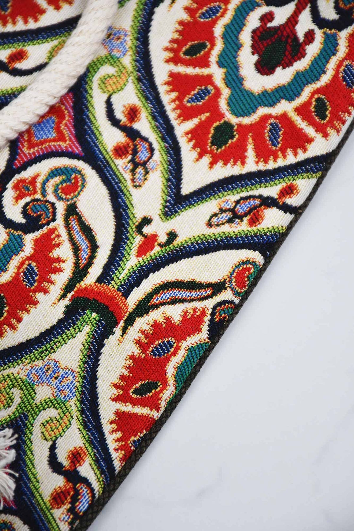 Cotton Tote Bag Multicoloured Carnation Textile Sydney Grand Bazaar 