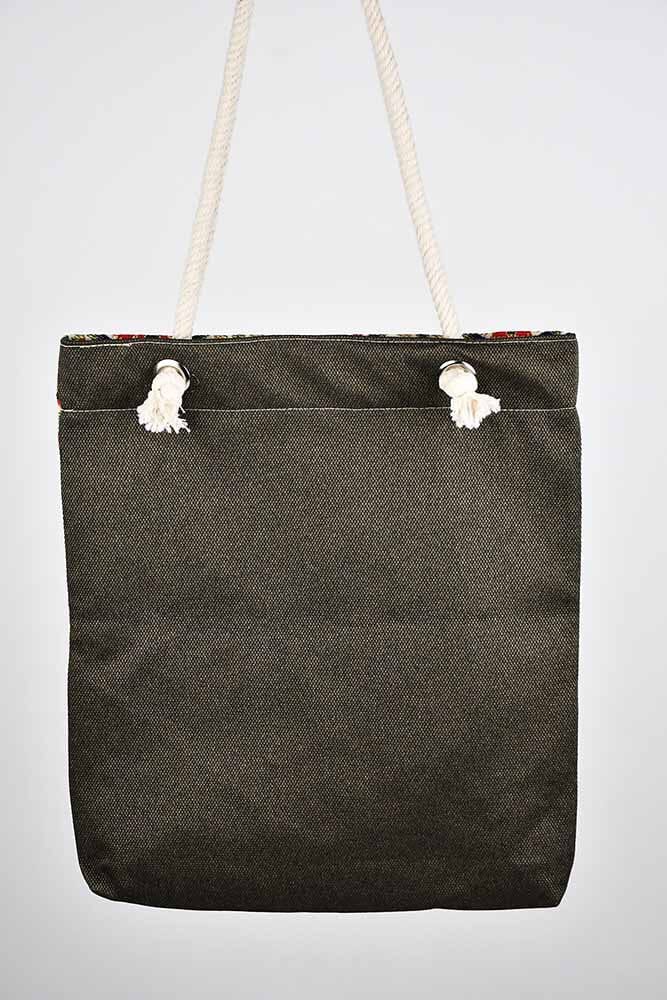 Cotton Tote Bag Multicoloured Carnation Textile Sydney Grand Bazaar 
