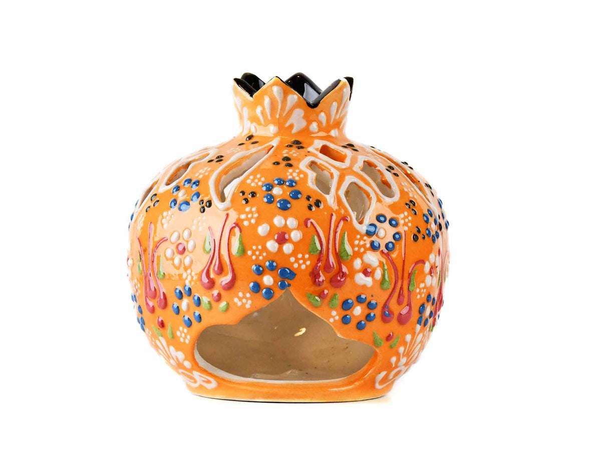 Decorative Pomegranate Candle Holder Dantel Yellow Ceramic Sydney Grand Bazaar 