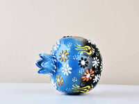 Decorative Pomegranate Vase Set of 3 Dantel Blue Black 1 Ceramic Sydney Grand Bazaar 