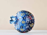 Decorative Pomegranate Vase Set of 3 Dantel Blue Black 2 Ceramic Sydney Grand Bazaar 