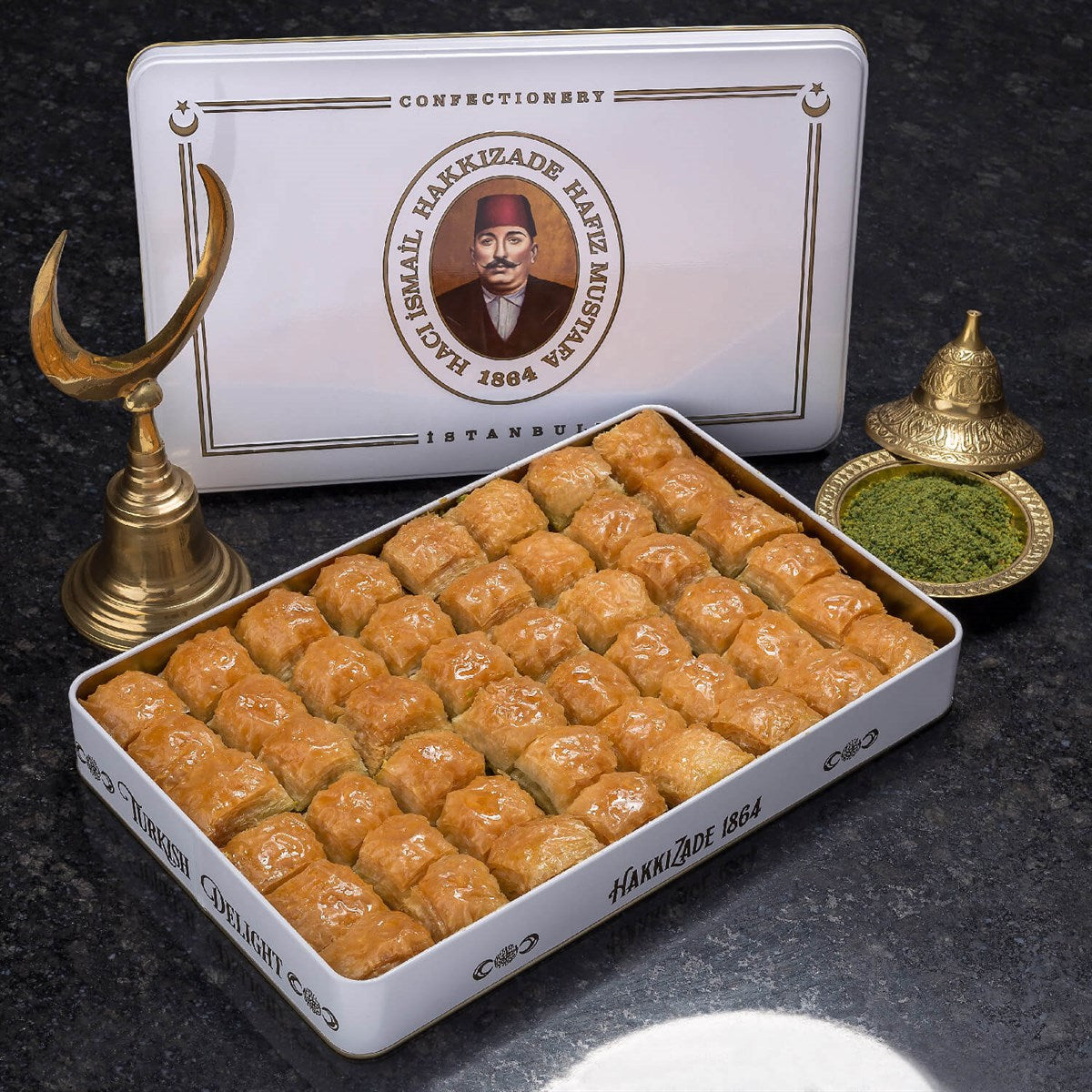 Dry Pistachio Baklava XL Box 2200 Gr Turkish Pantry Hafiz Mustafa 