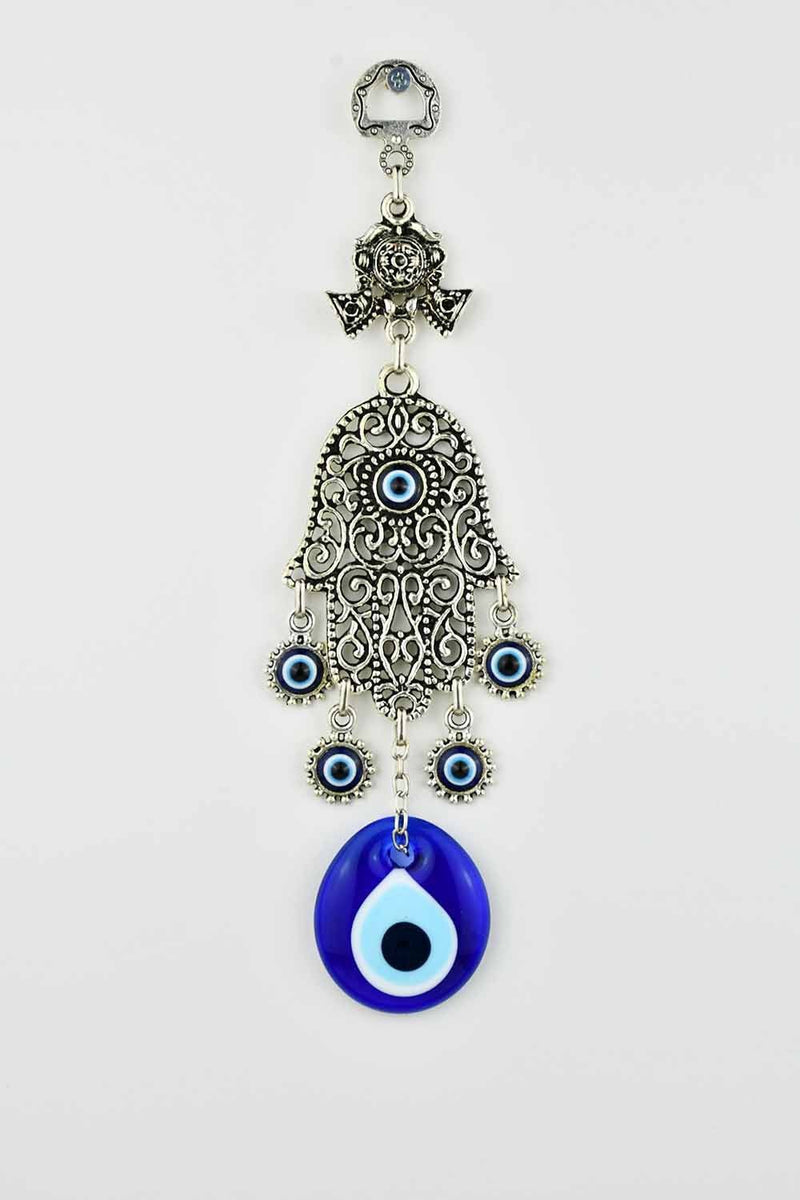Evil Eye and Hamsa Hand Ornament Filigree Design 2 Small Evil Eye Sydney Grand Bazaar 