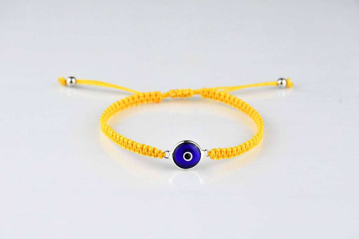 Evil Eye Bracelet Blue Eye Macrame Yellow Evil Eye Sydney Grand Bazaar 