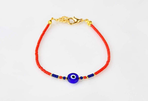 Evil Eye Bracelet Ceramic Beads Red Evil Eye Sydney Grand Bazaar 