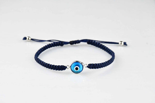 Evil Eye Bracelet Turquoise Eye Macrame Navy Evil Eye Sydney Grand Bazaar 