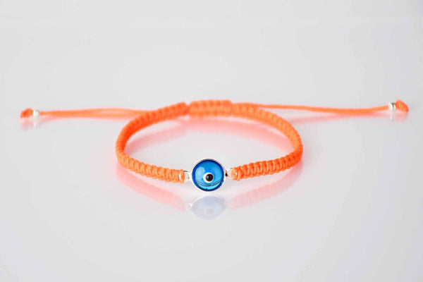 Evil Eye Bracelet Turquoise Eye Macrame Orange Evil Eye Sydney Grand Bazaar 