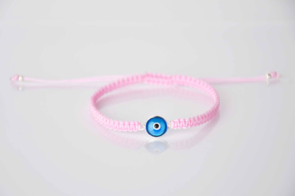 Evil Eye Bracelet Turquoise Eye Macrame Pink Evil Eye Sydney Grand Bazaar 