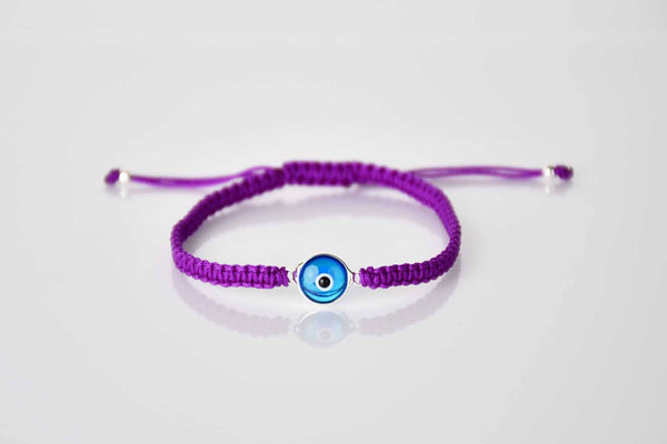 Evil Eye Bracelet Turquoise Eye Macrame Purple Evil Eye Sydney Grand Bazaar 