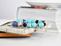 Evil Eye Dangle Bracelet Turquoise Mixed Color Beads 2 Evil Eye Sydney Grand Bazaar 