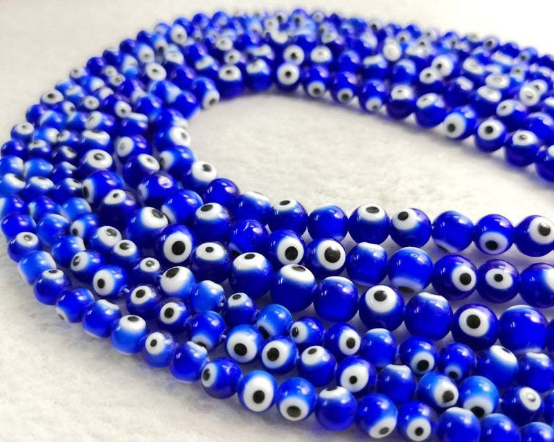 Evil Eye DIY Beads 2 Eye Blue 6mm Evil Eye Sydney Grand Bazaar 