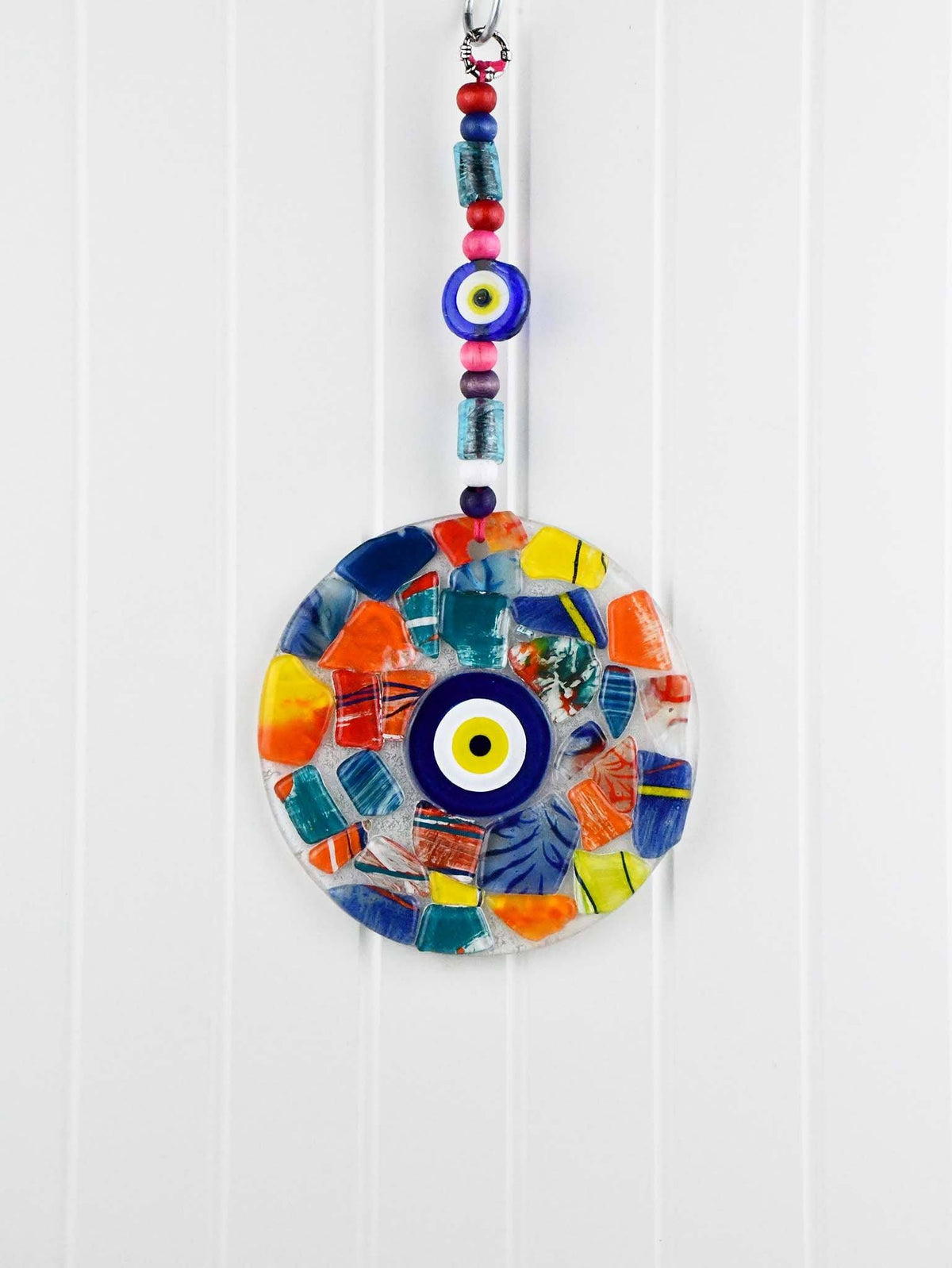 Evil Eye Fused Glass Round Shaped Small Evil Eye Sydney Grand Bazaar #13 