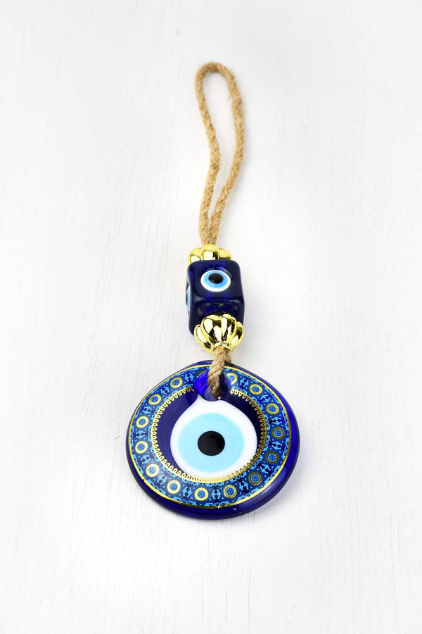 Evil Eye Glass Beads Turquoise Wall Hanging Evil Eye Sydney Grand Bazaar 7.5 cm 