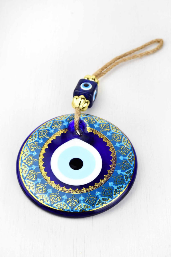 Evil Eye Glass Beads Turquoise Wall Hanging Evil Eye Sydney Grand Bazaar 13 cm 