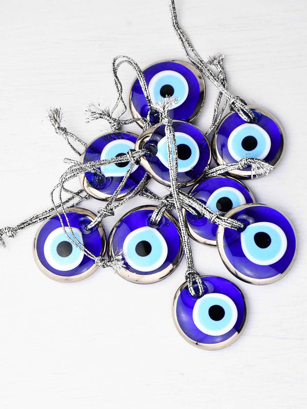 Evil Eye Glass Silver Colour Edge Evil Eye Sydney Grand Bazaar 