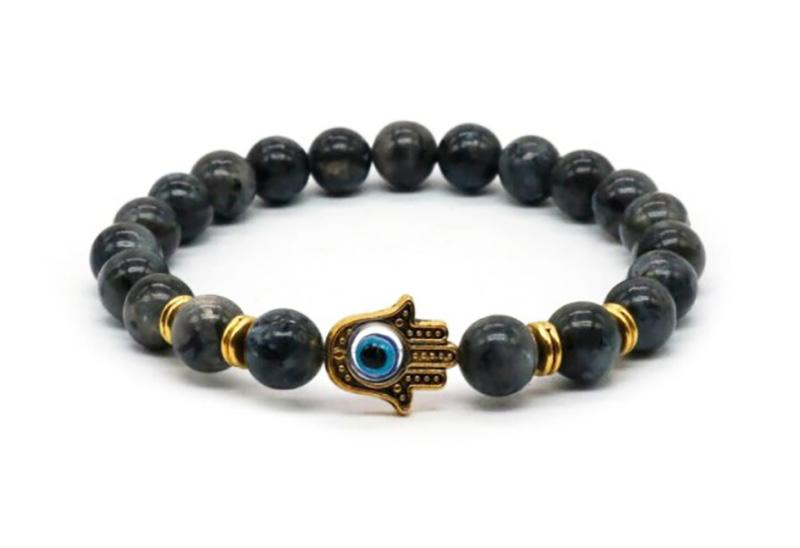 Evil Eye Hamsa God Hand Tibetan Buddha Powered Protection Stretch Bracelet  For Men And Women – Astro Crystal Mart