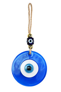 Evil Eye Handmade Glass Plain Blue Wall Hanging Evil Eye Sydney Grand Bazaar 