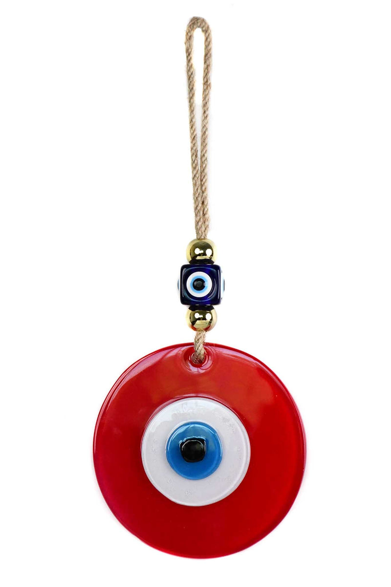 Evil Eye Handmade Glass Plain Red Wall Hanging Evil Eye Sydney Grand Bazaar 