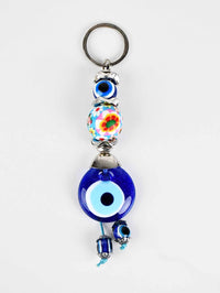 Evil Eye Keyring Colorful Light Blue Ball Design 1 Evil Eye Sydney Grand Bazaar 