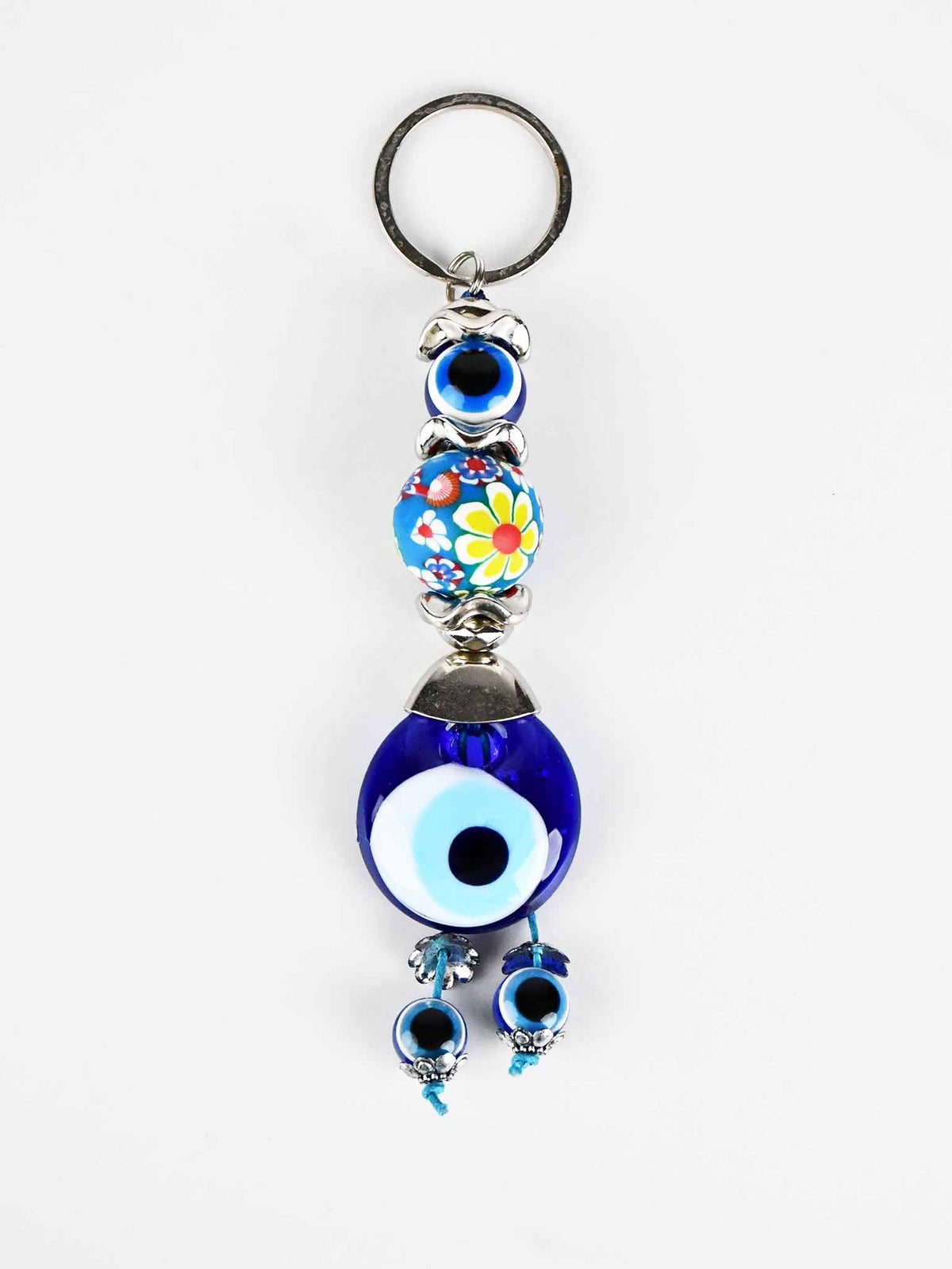 Evil Eye Keyring Colorful Light Blue Ball Design 2 Evil Eye Sydney Grand Bazaar 
