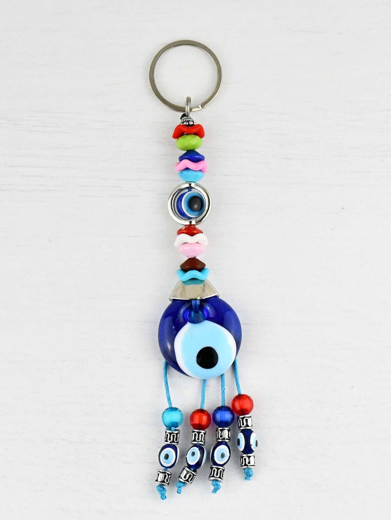 Evil Eye Keyring Eye Bead Colourful 
