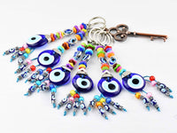 Evil Eye Keyring Eye Bead Colourful 
