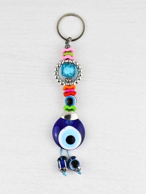 Evil Eye Keyring Eye Bead Colourful