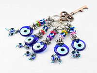 Evil Eye Keyring Eye Bead Colourful