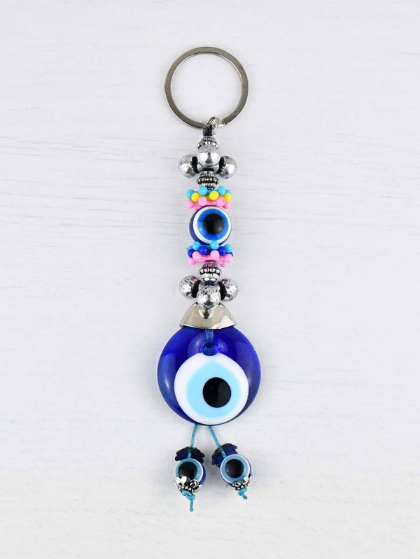 Evil Eye Keyring Eye Bead Colourful 