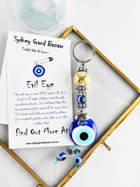 Evil Eye Keyring Large Red Ball Eye Bead Evil Eye Sydney Grand Bazaar 