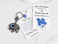 Evil Eye Keyring Mini Elephant Evil Eye Sydney Grand Bazaar 