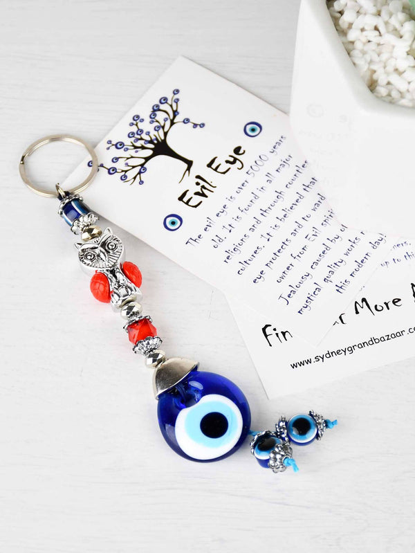 Evil Eye Keyring Red Owl Evil Eye Sydney Grand Bazaar 