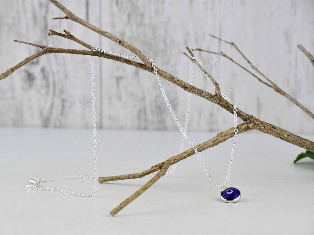 Evil Eye Silver Necklace