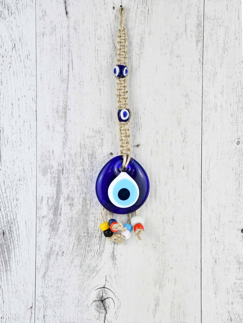 Evil Eye Ornament Beads Rope Tied 