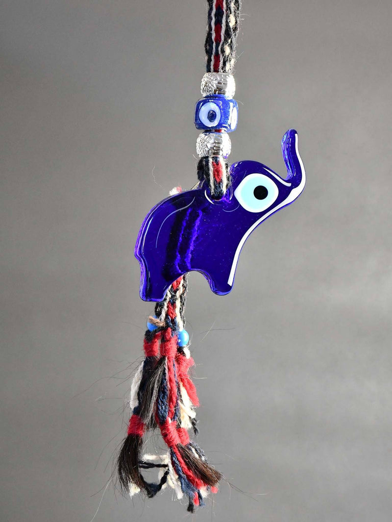 Evil Eye Ornament Elephant Glass